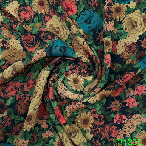 Printed Crepe Fabric-F3123